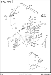 Part Location Diagram of 267-42501-03 Subaru Governor spring