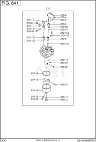 Part Location Diagram of 279-62364-00 Subaru Carburetor ay