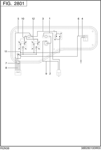 Wire Harness Diagram and Parts List for RGN38118000 RGN3800 Subaru Generator