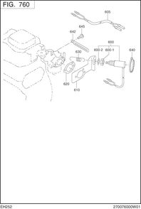 Electric Device Diagram and Parts List for EH252D22022 EH252 Subaru Engine