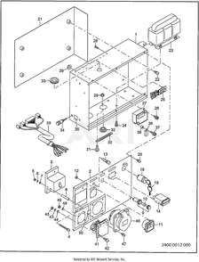 2400 Control Germany Receptacle Diagram and Parts List for RGV10K77010  Subaru Generator