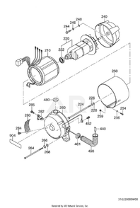 2200 Generator Diagram and Parts List for RGV12K63151  Subaru Generator