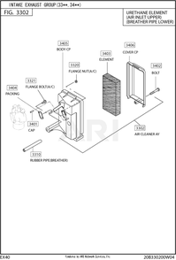 Part Location Diagram of 20B-32622-H0 Subaru Air Cleaner Ay