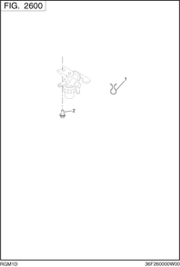 Fuel Lubricant Diagram and Parts List for RGM1D018000 RGV14000 Subaru Generator