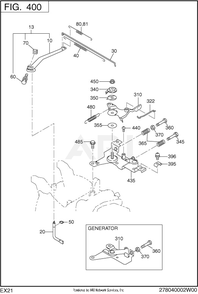 Part Location Diagram of 277-46004-11 Subaru Speed cont.brkt cp