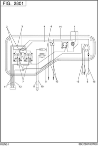 Wire Harness Diagram and Parts List for RGN51026500 RGN5100E Subaru Generator