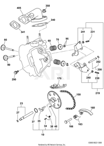 300 Intake And Exhaust Diagram and Parts List for EX400DSM240  Subaru Engine