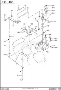 Part Location Diagram of 263-46011-A3 Subaru Choke Control Rod