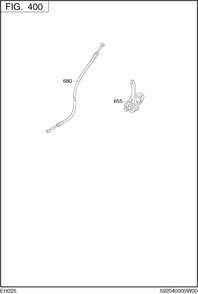 Governor Operation Diagram and Parts List for EH025PA1205 EH025 Subaru Engine