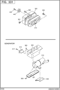 Intake Exhaust Diagram and Parts List for EH300B67010 EH300 Subaru Engine