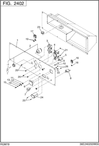 Control Box Diagram and Parts List for RGM78016510 RGX7800E Subaru Generator