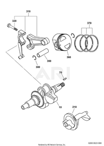 Part Location Diagram of 22B-23401-J3 Subaru Piston ex420