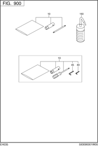 Accessories,label Diagram and Parts List for EH035VA1202 EH035 Subaru Engine