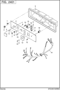 Control Box Diagram and Parts List for RGH35052000 RGH3500 Subaru Generator