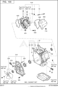Part Location Diagram of 277-13005-01 Subaru Cylinder Head Cp
