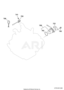 770 Oil Sensor Diagram and Parts List for EX170DM2611  Subaru Engine
