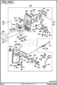 Part Location Diagram of 33K-40101-13 Subaru Front panel