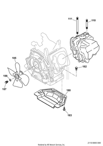2110 Engine Diagram and Parts List for RAS32023600  Subaru Generator