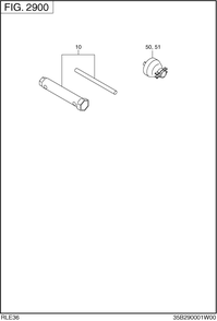 Accessories Diagram and Parts List for RLE36045021 RGX3600 Subaru Generator
