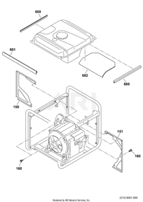 Part Location Diagram of 34G-57201-13 Subaru Sponge, Tank