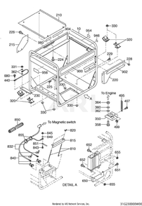 Part Location Diagram of 31G-61005-01 Subaru Pipe Frame Cp