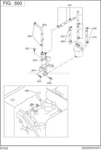 Page N Diagram and Parts List for DY232BB1100  Subaru Engine