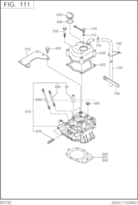 Page B Diagram and Parts List for DY232DD0200  Subaru Engine