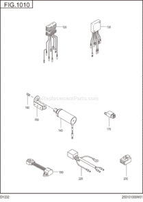 0 Tandoku-Hassou-Buhin Diagram and Parts List for DY232DD2480  Subaru Engine