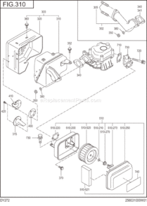 Page E Diagram and Parts List for DY272BB0010  Subaru Engine