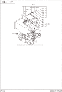Page L Diagram and Parts List for DY272BS7000  Subaru Engine