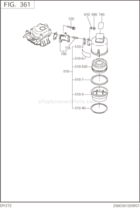 Page F Diagram and Parts List for DY272BS7000  Subaru Engine