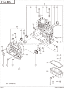 Part Location Diagram of 244-10103-61 Subaru Crank Case Cp
