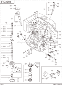Page J Diagram and Parts List for DY272DD4060  Subaru Engine