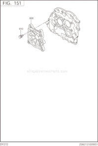 Page C Diagram and Parts List for DY272DD5000  Subaru Engine