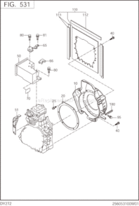 Cooling,Starting Diagram and Parts List for DY272DS283S  Subaru Engine