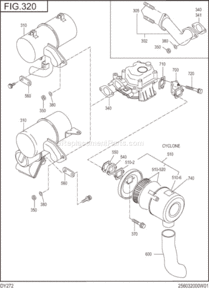 Page F Diagram and Parts List for DY272DS2850  Subaru Engine
