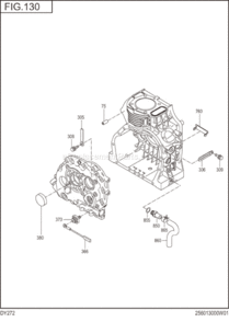 Page C Diagram and Parts List for DY272DS2860  Subaru Engine
