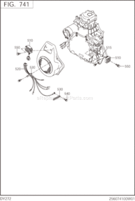 Page M Diagram and Parts List for DY272DS4020  Subaru Engine