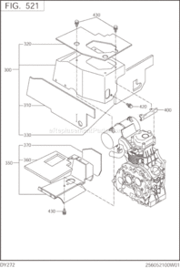 Page M Diagram and Parts List for DY272DS4110  Subaru Engine