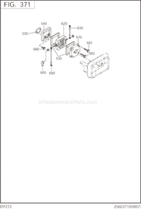 Page H Diagram and Parts List for DY272DS7700  Subaru Engine