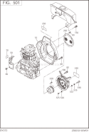 Part Location Diagram of 243-51201-31 Subaru Blower Housing Cp