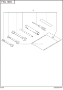 Accessories Label Diagram and Parts List for DY300B00060  Subaru Engine