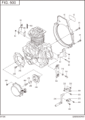 Cooling,Starting Diagram and Parts List for DY300B00060  Subaru Engine