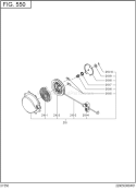 Cooling,Starting Gro Diagram and Parts List for DY350D12100  Subaru Engine