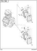 Page G Diagram and Parts List for DY350DS1380  Subaru Engine