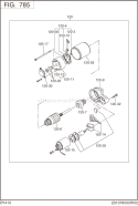Page N Diagram and Parts List for DY410D83250  Subaru Engine