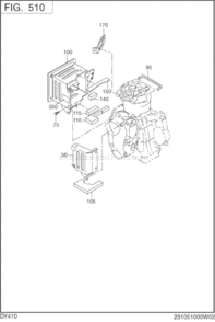 Page K Diagram and Parts List for DY410DS1200  Subaru Engine