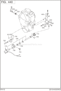 Page I Diagram and Parts List for DY410DS1200  Subaru Engine