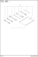 Accessories Label Diagram and Parts List for DY410DD0070  Subaru Engine