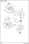 Page M Diagram and Parts List for DY410D8167S  Subaru Engine